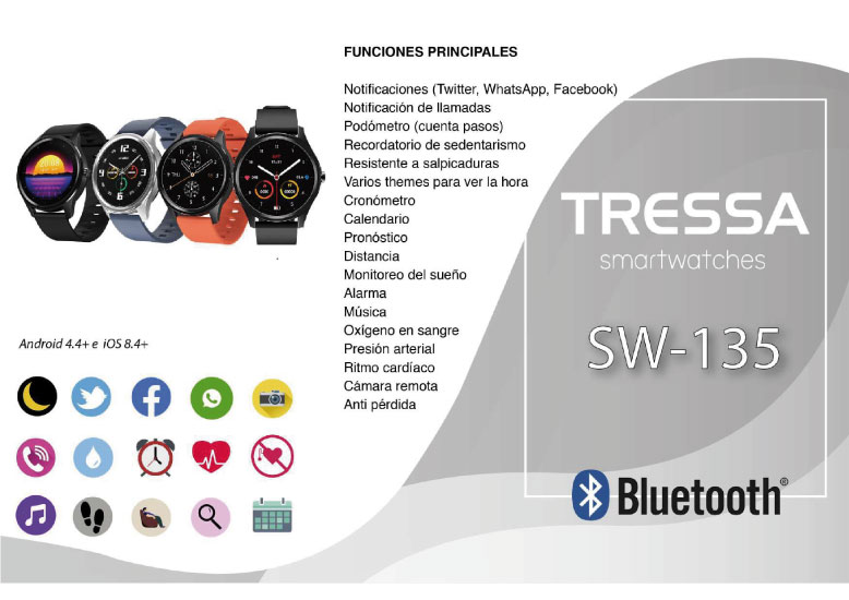 Smartwatch Tressa SW-135 (Hombre)