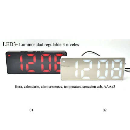 Despertador Dakot Led3
