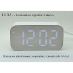 Despertador Dakot Led2