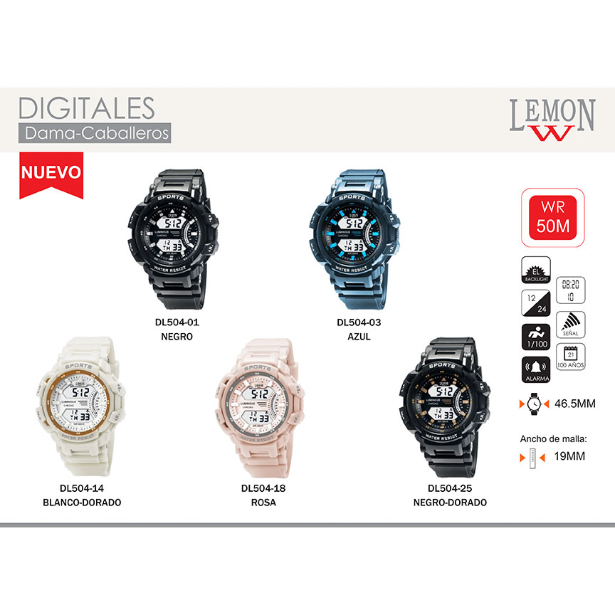 L-DL504.jpg Reloj Lemon DL504 (Unisex) - Imagen 1